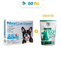 Nexgard Perros 4.1 Kg a 10 Kg x 3 + GRATIS Snack Cookie Dogster